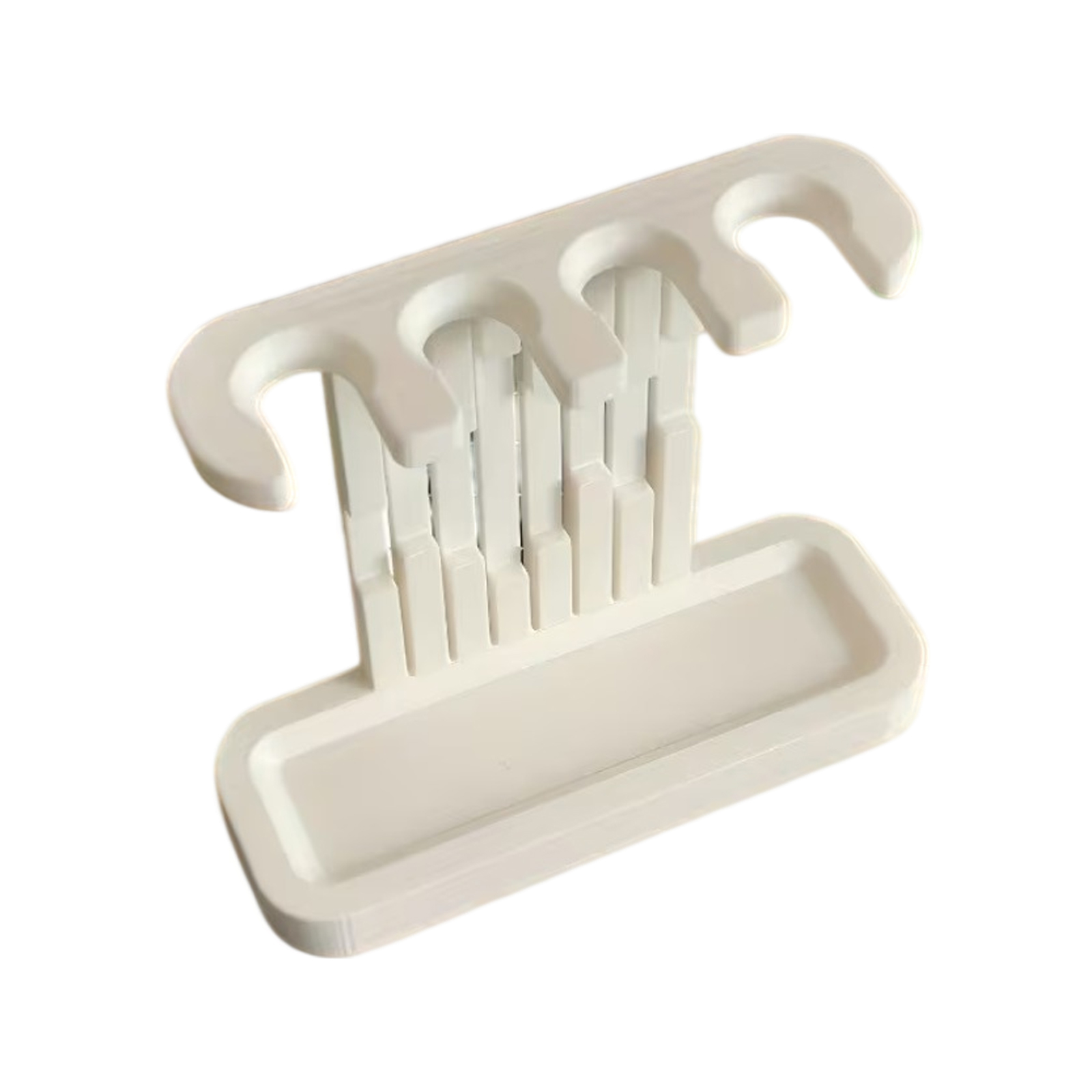 3D Printing Tooth - 電動歯ブラシヘッドホルダー 3D プリント歯磨きホルダー 排水トレイ付き 軽量 家庭用バスルームシャワー用