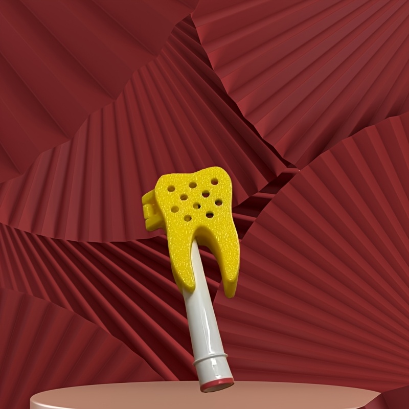 3D Printing Tooth - 2 個 3D プリント歯型保護カバーオーラル B 歯ブラシヘッド用ポータブルトラベルケース防塵楽しいデザインアクセサリー