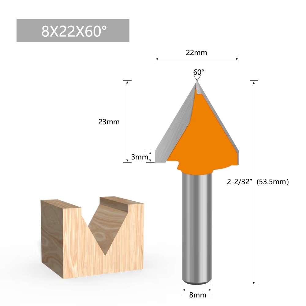 1PC 8MMシャンクミリングカッター木工彫刻60 90 1 - 3D Printing Online のレビューと価格