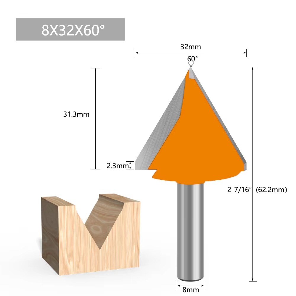 1PC 8MMシャンクミリングカッター木工彫刻60 90 1 - 3D Printing Online のレビューと価格