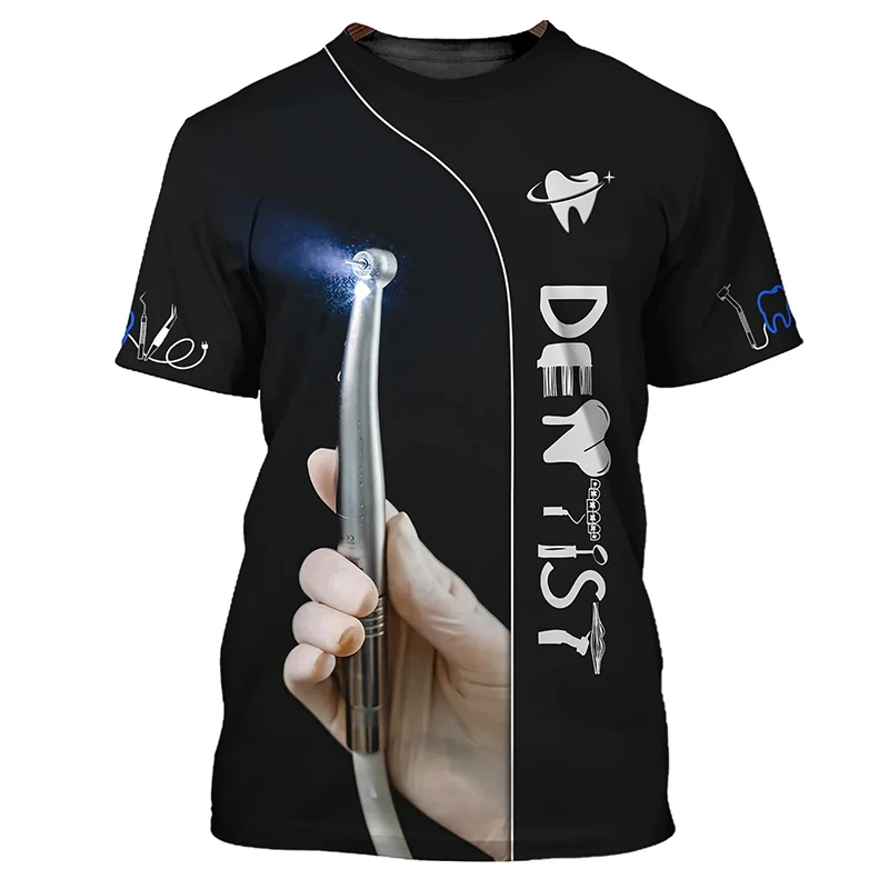 2025年 メンズTシャツ 歯 3Dプリント デイリーTシャ - 3D Printing Tooth のレビューと価格