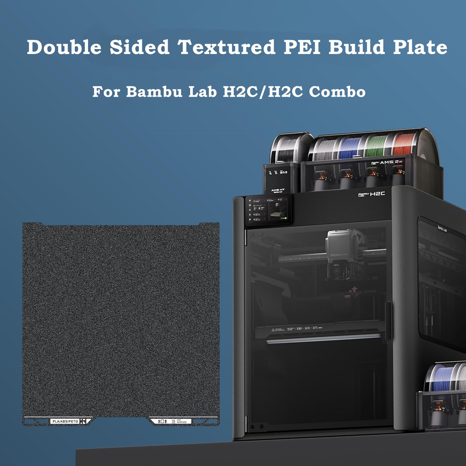 H2Cビルドプレート ブラックPEI QRコード付き 335 - 3D Printing Qr Codes のレビューと価格