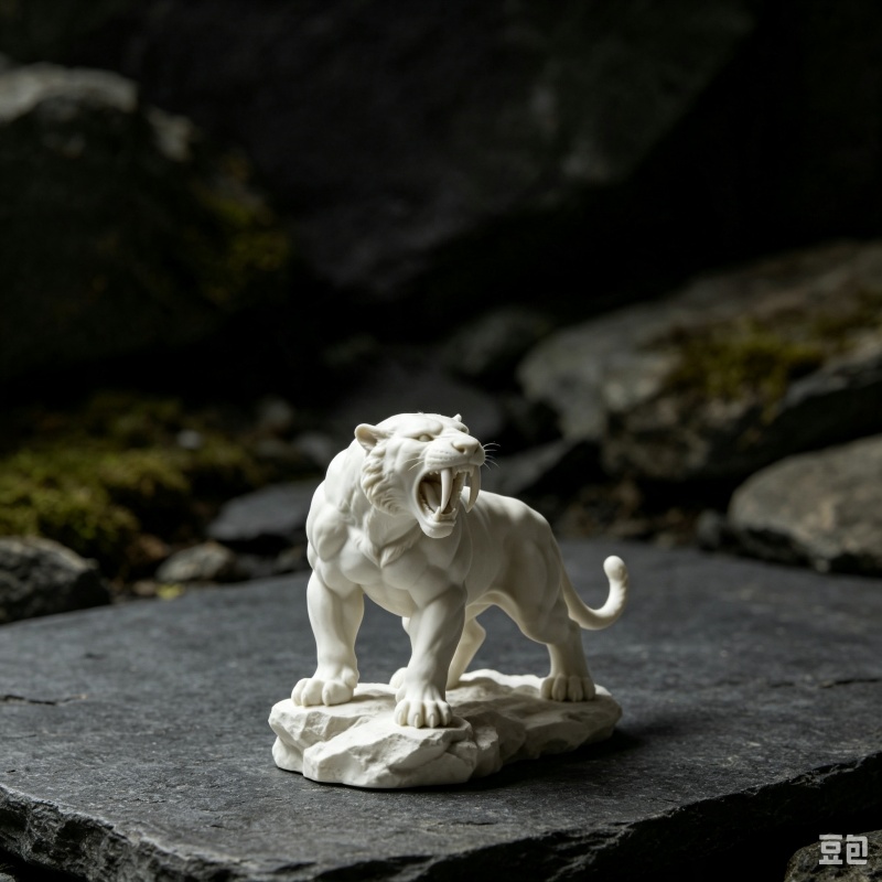3Dプリント製プラスチック製セイバートゥースタイガーのフィギ - 3D Printing Tooth のレビューと価格