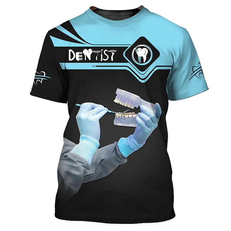 2026年メンズTシャツ歯3DプリントデイリーTシャツ男性用 - 3D Printing Tooth のレビューと価格