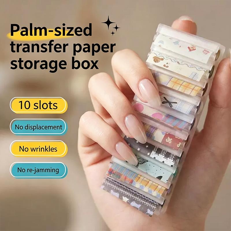 10グリッドネイル転写紙3Dプリントオーガナイザーボックスカ - 3D Printing Nails のレビューと価格