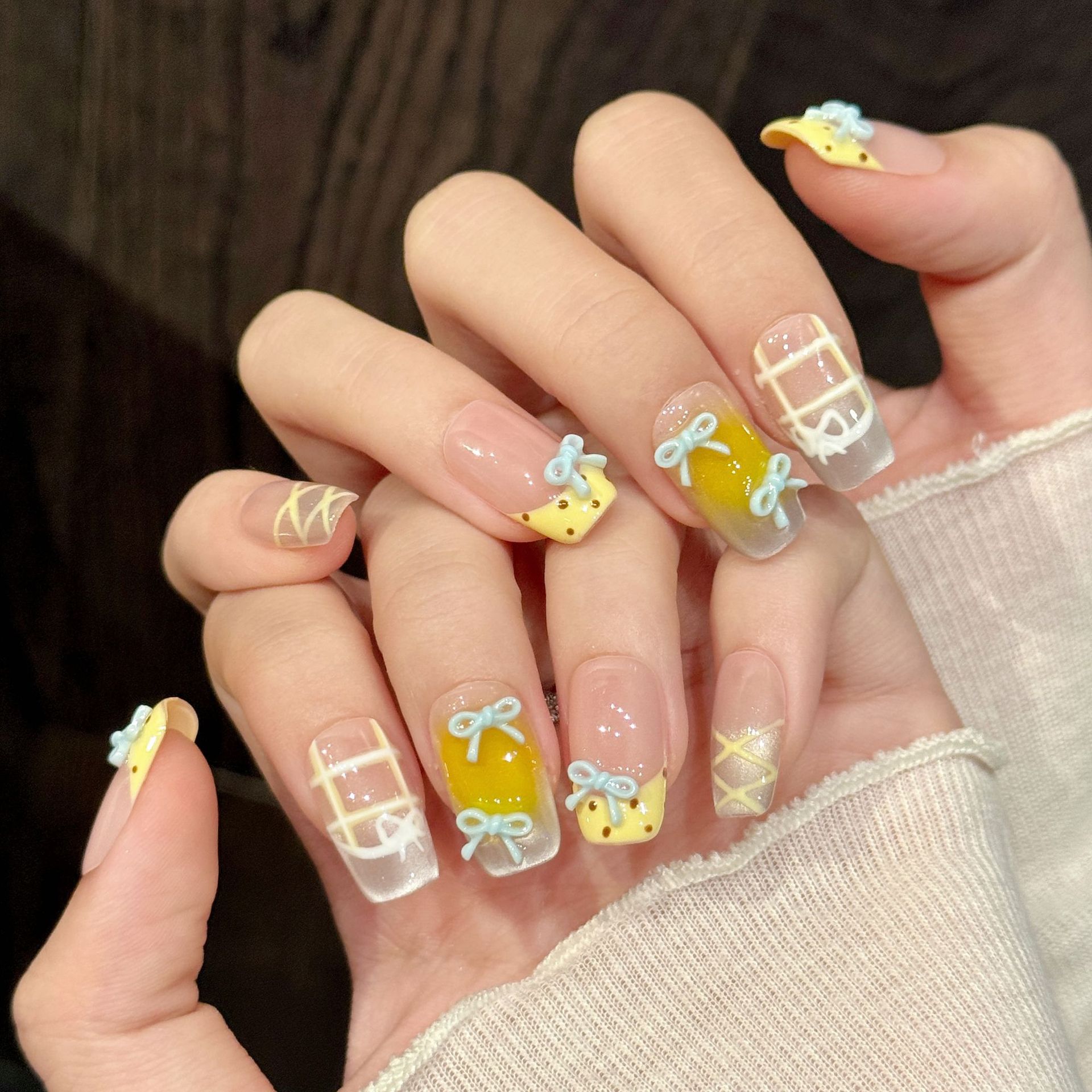 10個入り ハンドメイド かわいい グラデーション つけ爪  - 3D Printing Nails のレビューと価格