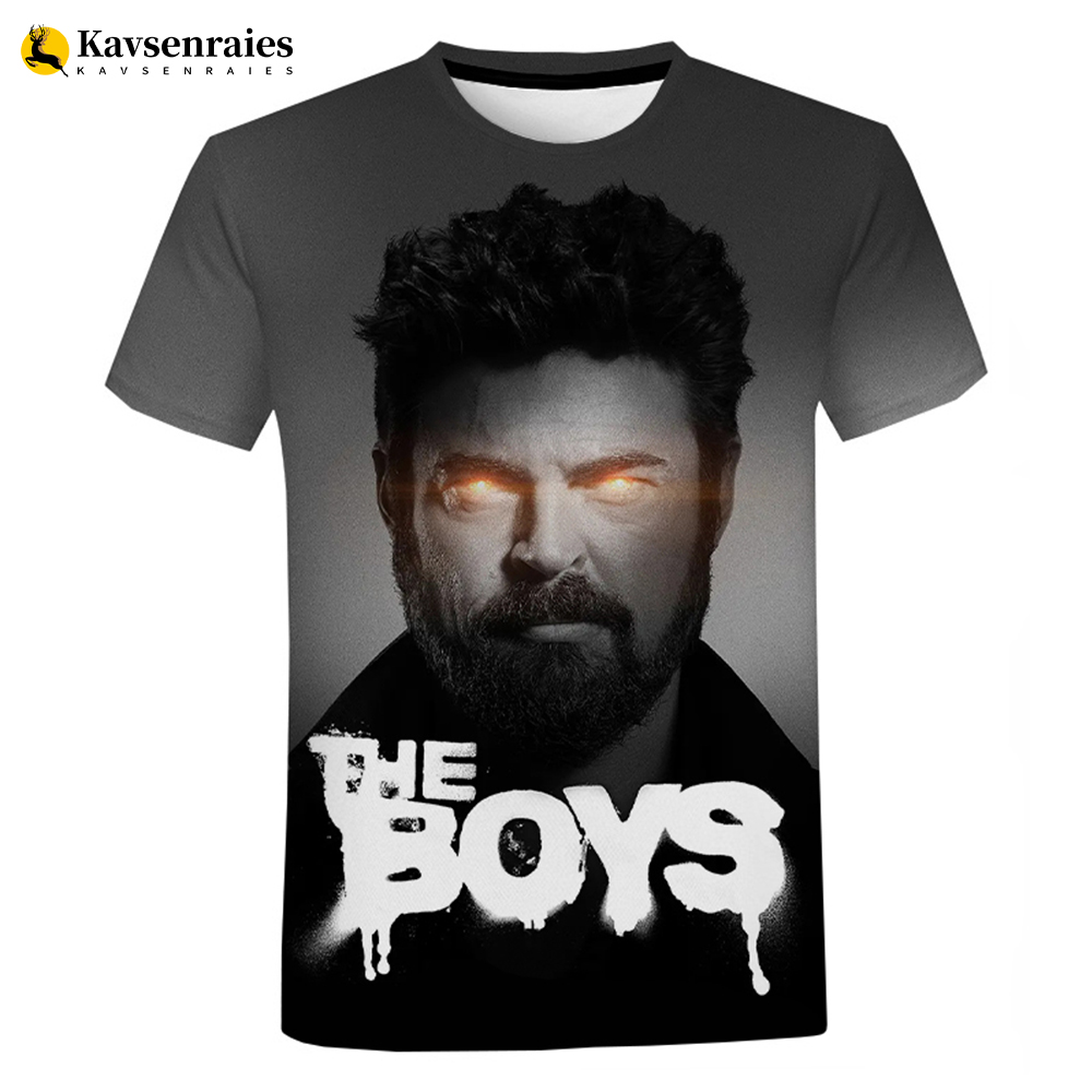 3D TVシリーズの男の子用Tシャツ,新しい原宿カジュアルT - 3D Printing Online のレビューと価格