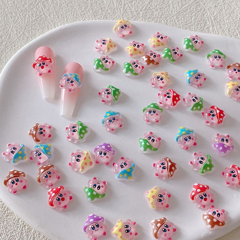 2/10/20 個カービィネイルチャーム 3D 樹脂かわいい - 3D Printing Nails のレビューと価格