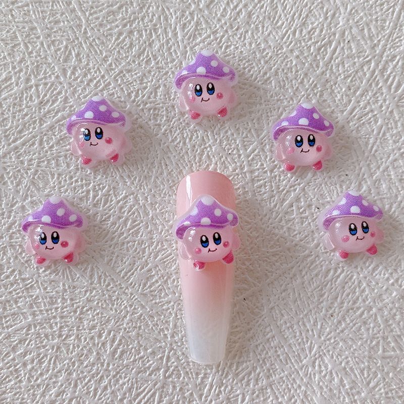 2/10/20 個カービィネイルチャーム 3D 樹脂かわいい - 3D Printing Nails のレビューと価格