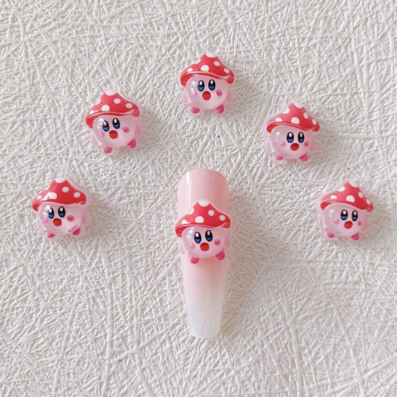 2/10/20 個カービィネイルチャーム 3D 樹脂かわいい - 3D Printing Nails のレビューと価格