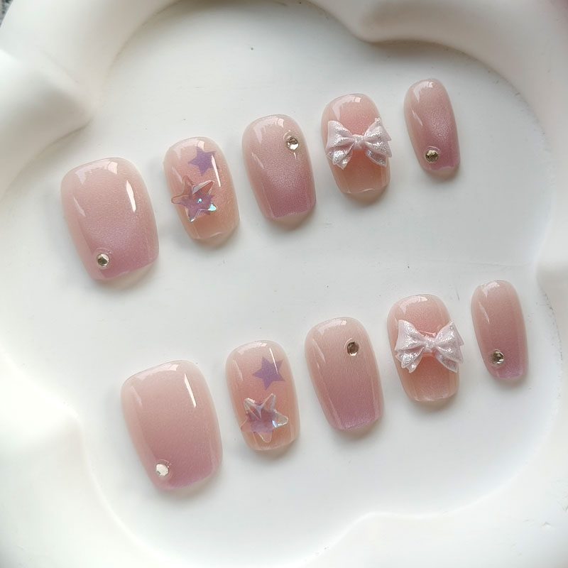 10個入り ティーンガールファッション キュートなピンクパー - 3D Printing Nails のレビューと価格
