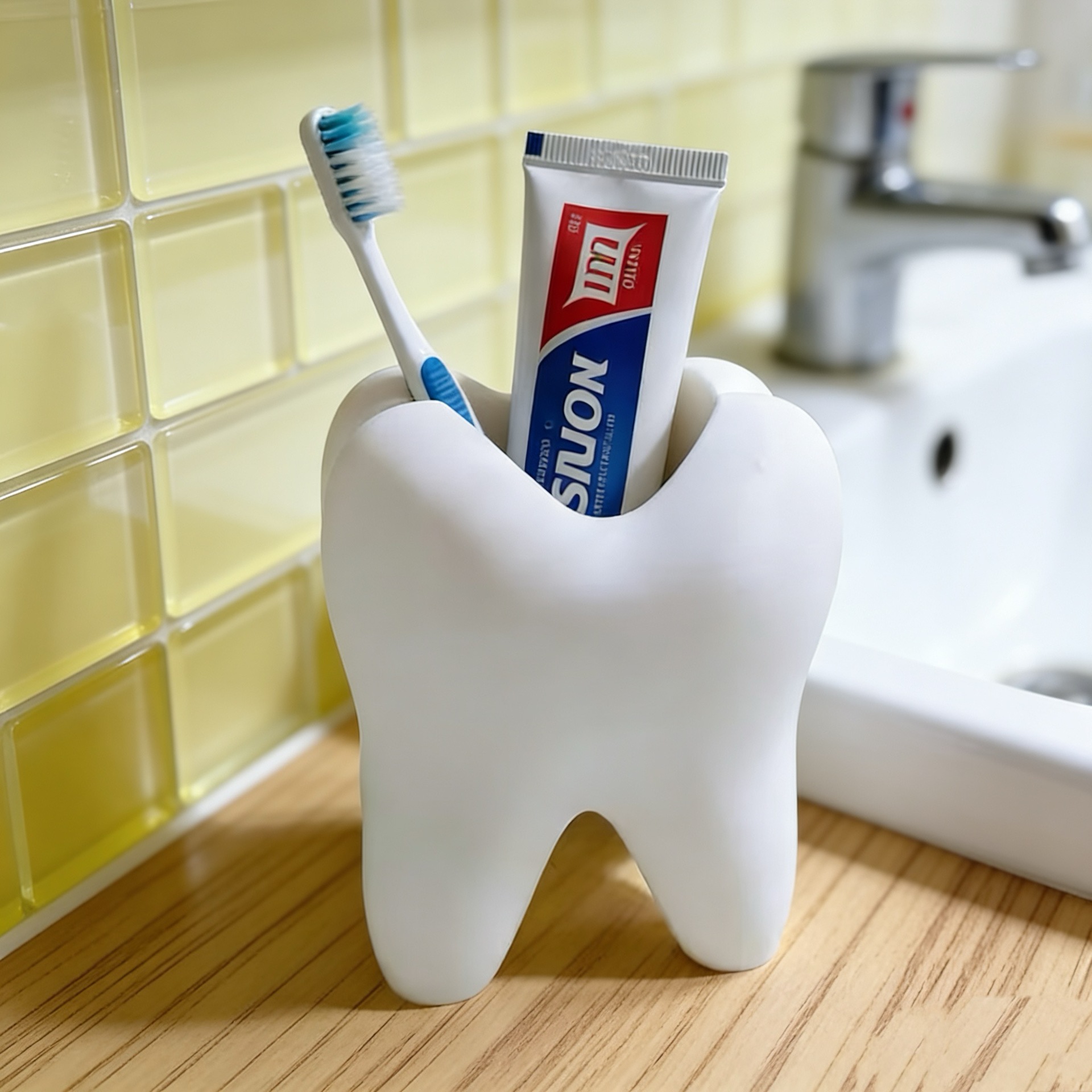 3Dプリント歯型オーガナイザーホルダー、歯ブラシ、化粧ペン、 - 3D Printing Tooth のレビューと価格