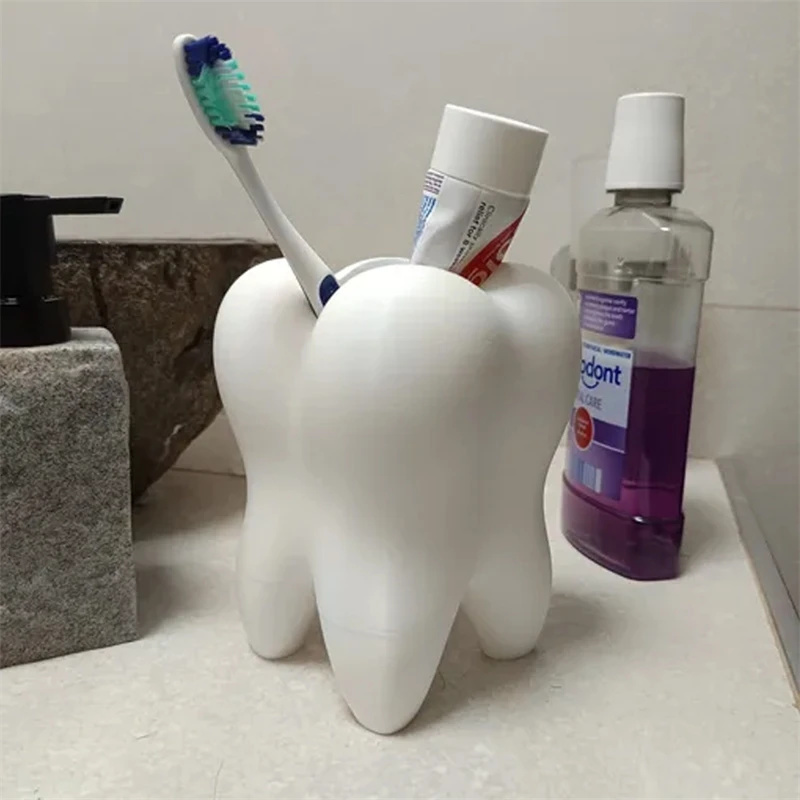 3Dプリント歯型オーガナイザーホルダー、歯ブラシ、化粧ペン、 - 3D Printing Tooth のレビューと価格